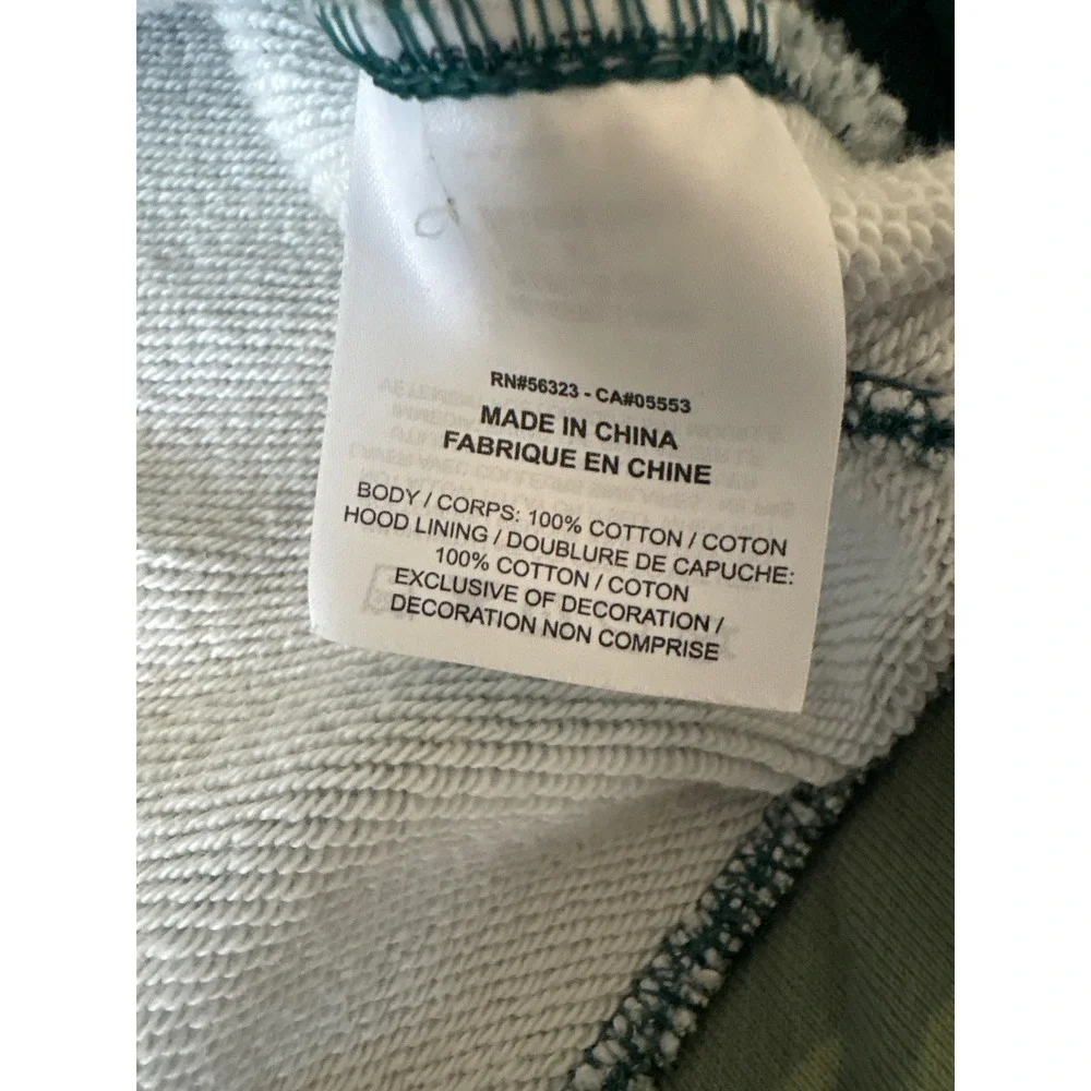 Jordan Flight Issued Mens XL‎ Green Tiger Stripe Camo Hoodie Jumpman Stars Patch